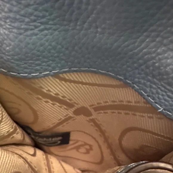 Brighton Tan Hand Cut Floral Crossbody Bag - Picture 6 of 10